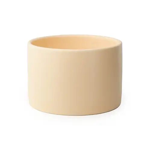 New buttercream modern ceramic tumbler candle jar