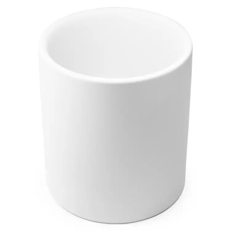 White Modern Ceramic Tumbler Top View