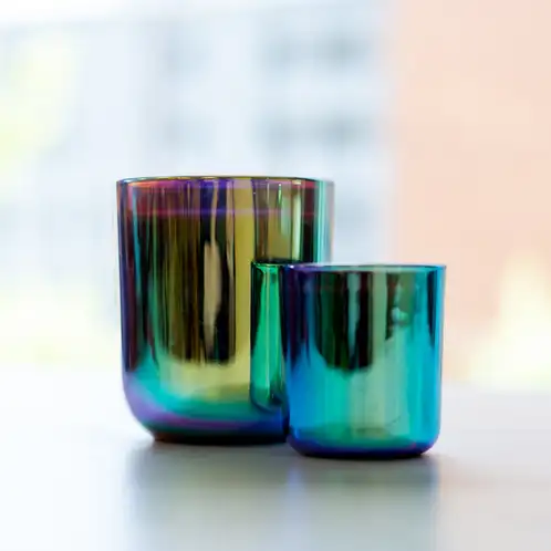 Chameleon Prism Sonoma Tumbler Jar with Mini Chameleon Prism Sonoma Tumbler Jar in Natural Light