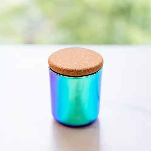 Mini Chameleon Prism Sonoma Tumbler Jar with Mini Rounded Cork Lid