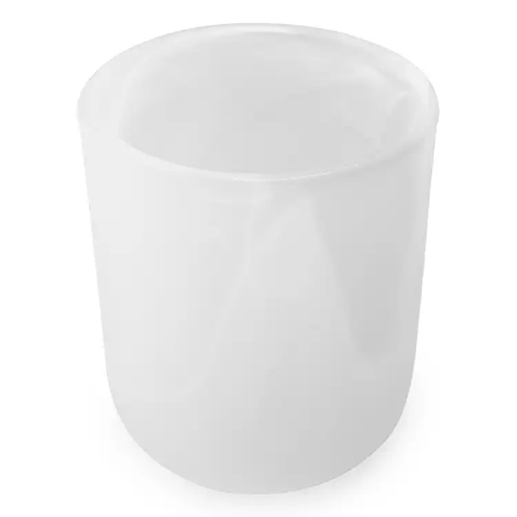 Frosted White Swirl Sonoma Tumbler side view with a white background