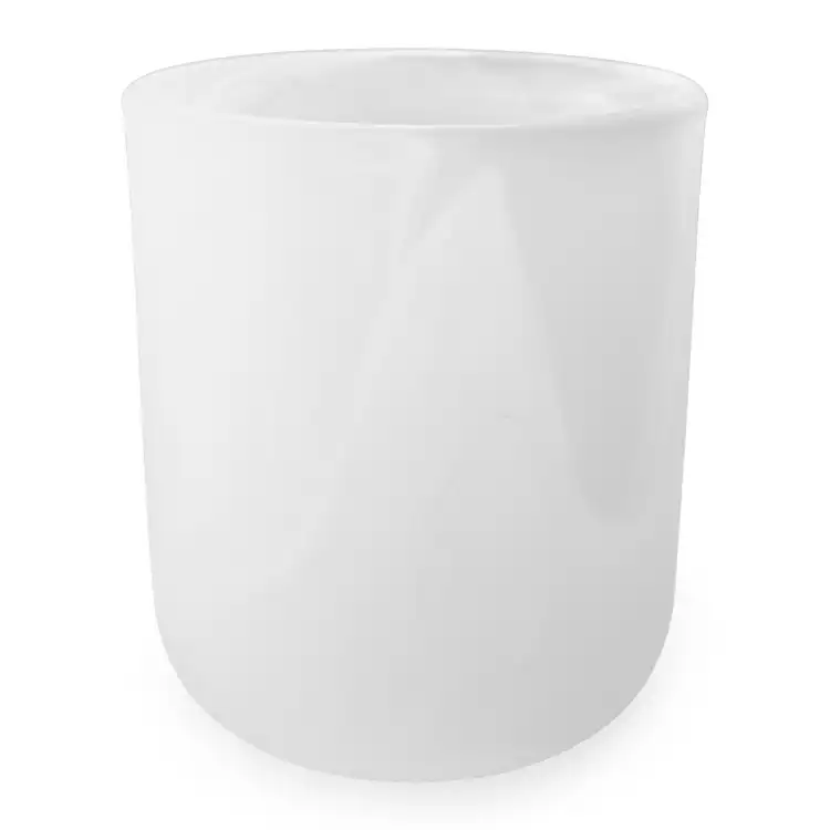 Frosted White Swirl Sonoma Tumbler side view with a white background