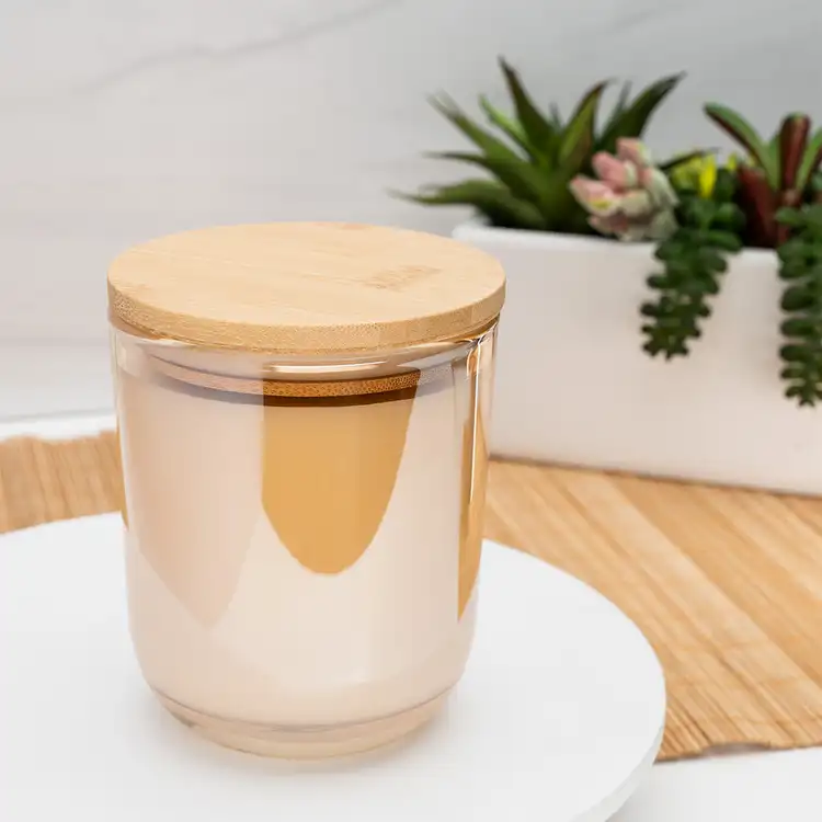 Champagne Luster Sonoma Tumbler Jar with Bamboo Lid