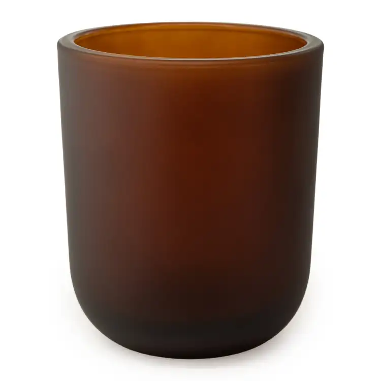 Frosted Amber Sonoma Tumbler Jar Side View