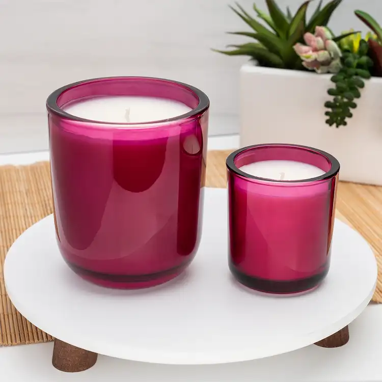 Merlot Sonoma Tumbler Jar candle and Mini Merlot Sonoma Tumbler Jar candle