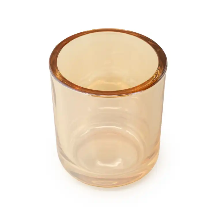 Mini Champagne Luster Sonoma Tumbler Jar Top View