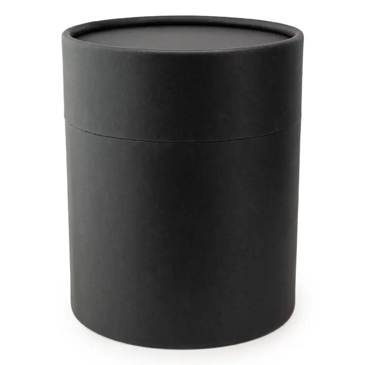 5" Black Paper Candle Tube