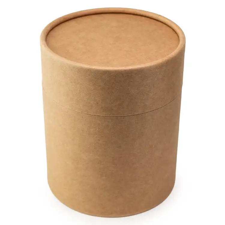 5" Kraft Paper Candle Tube Top View