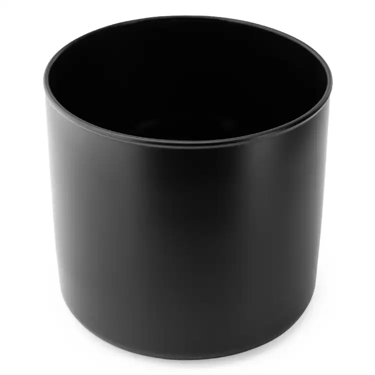 Matte Black 3-Wick Tumbler Jar Top View