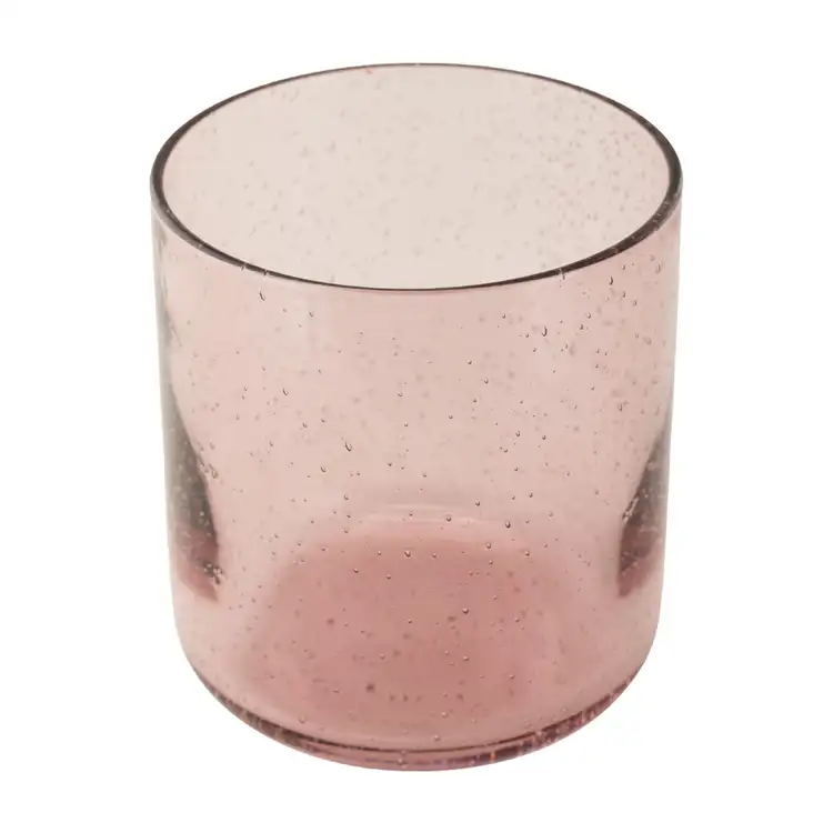 Pink Bubble Tumbler Jar Top View