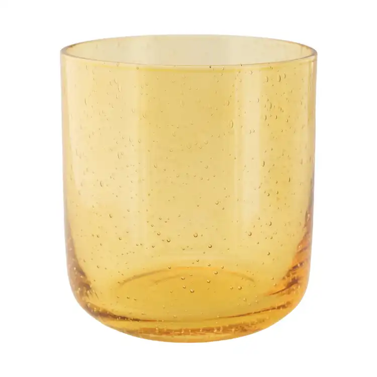 Yellow Bubble Tumbler Jar Side View
