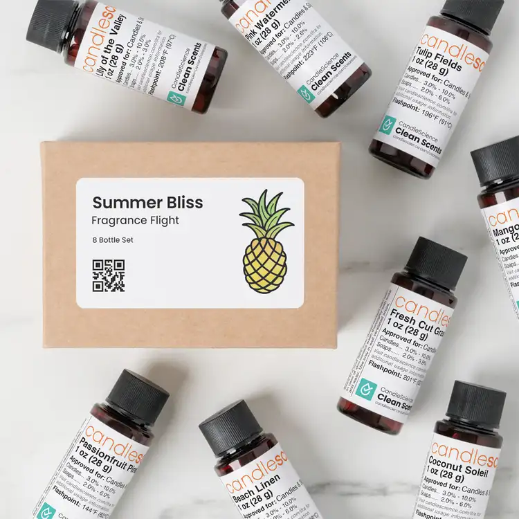 Summer Bliss Fragrance Flight Box and 1 oz Fragrance Oils