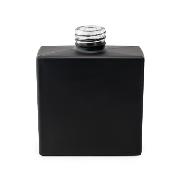 Matte Black Square Reed Diffuser Bottle