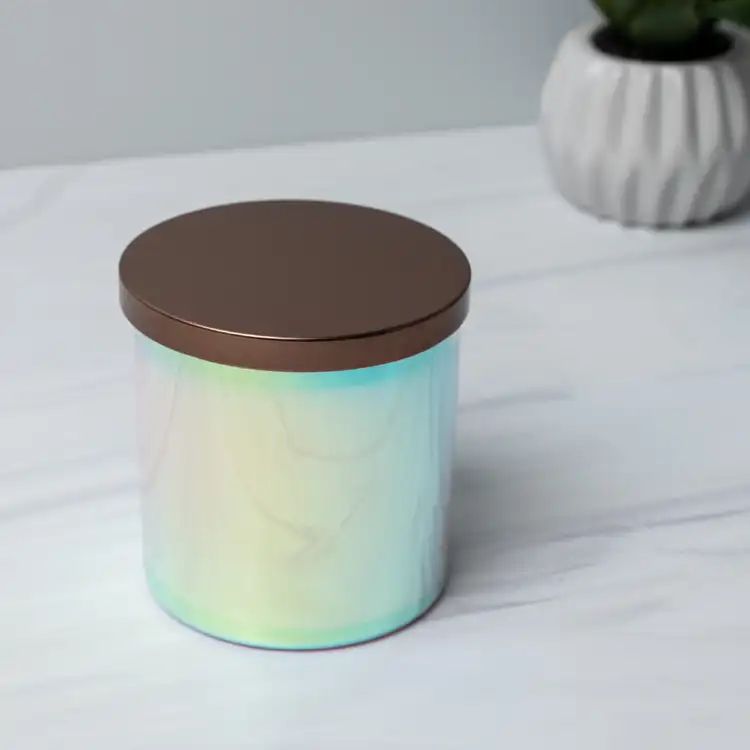 Prism Tumbler Jar with Bronze Metal Flat Lid