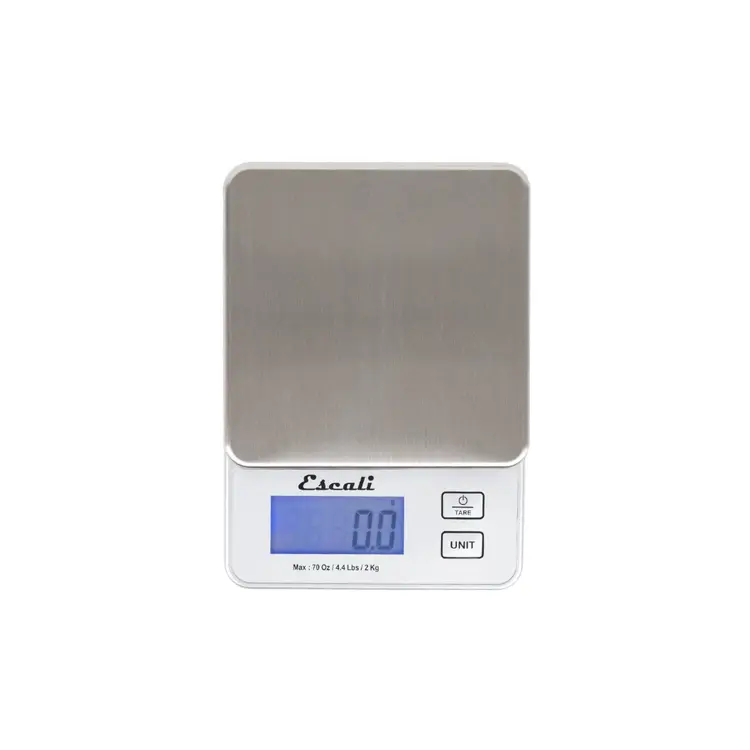 Small Stainless Steel Scale Top Down View