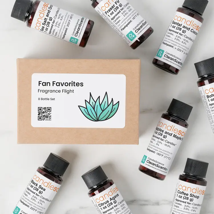 Fan Favorites Fragrance Flight Box and 1 oz Fragrance Oils
