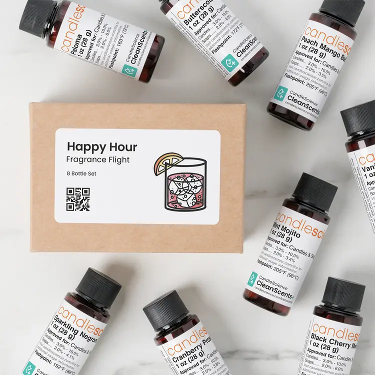 Happy Hour Fragrance Flight Box and 1 oz Fragrance Oils