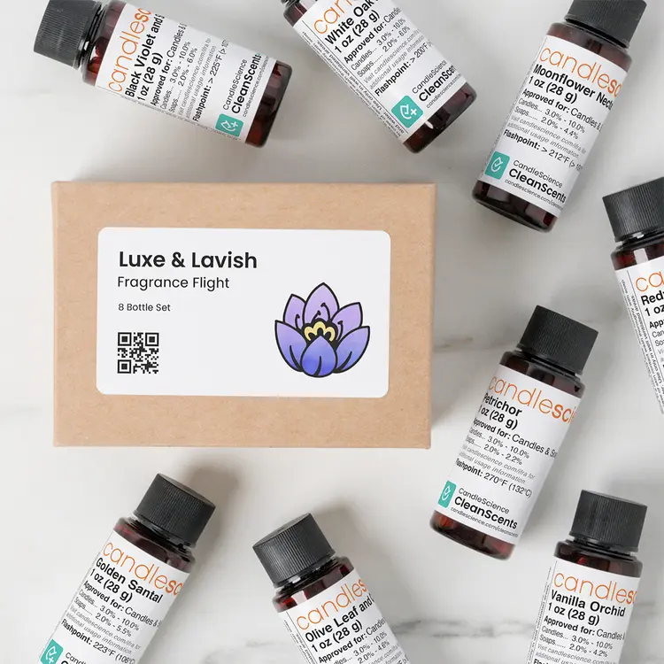 Luxe and Lavish Fragrance Flight Box and 1 oz Fragrance Oils