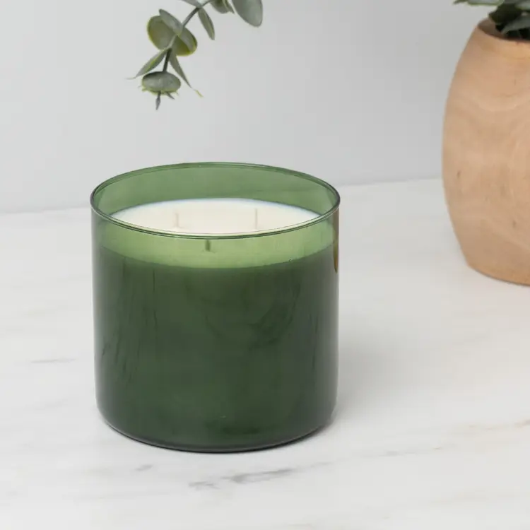 Green 3-Wick Tumbler Jar candle