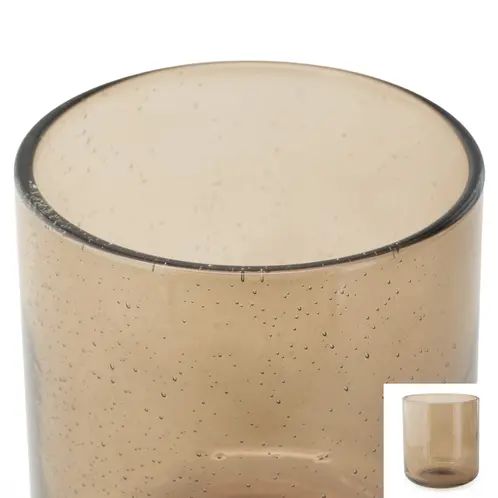 Sand Bubble Tumbler Jar Close Up Top View