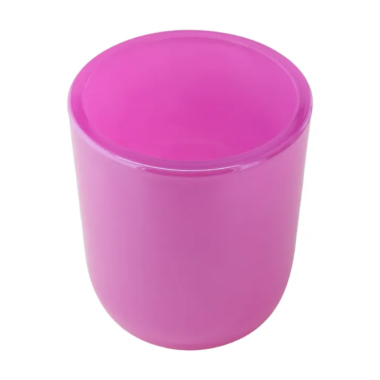 Bubblegum Luster Sonoma Tumbler Jar Angled Top View