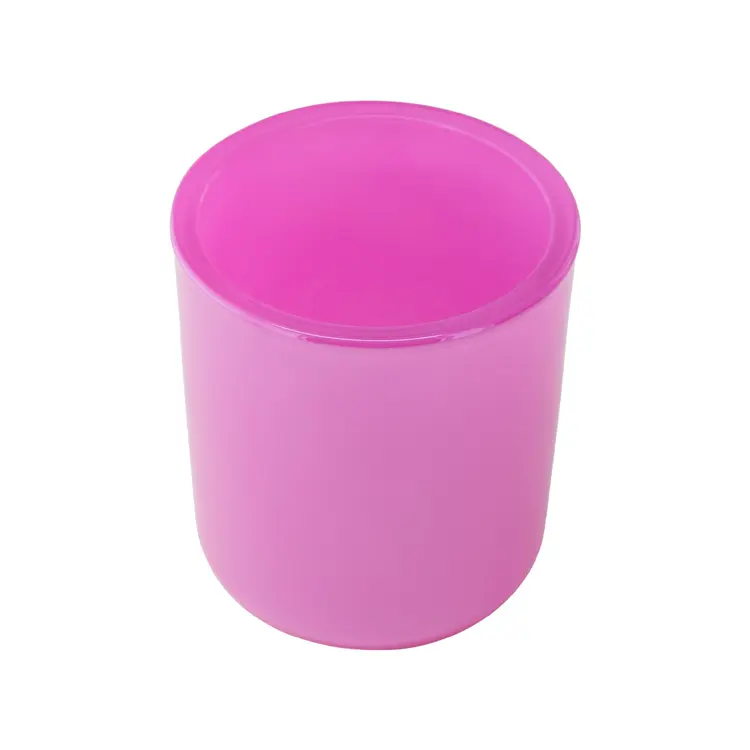 Mini Bubblegum Luster Sonoma Tumbler Jar Angled Top View