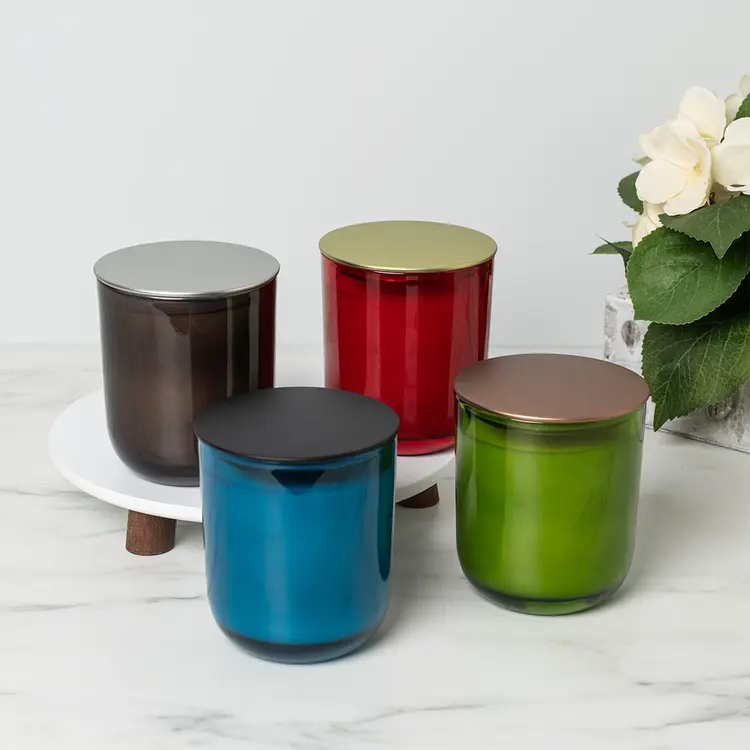 3.5" Matte Metal Flat Lids on assorted color Sonoma Tumbler Jars