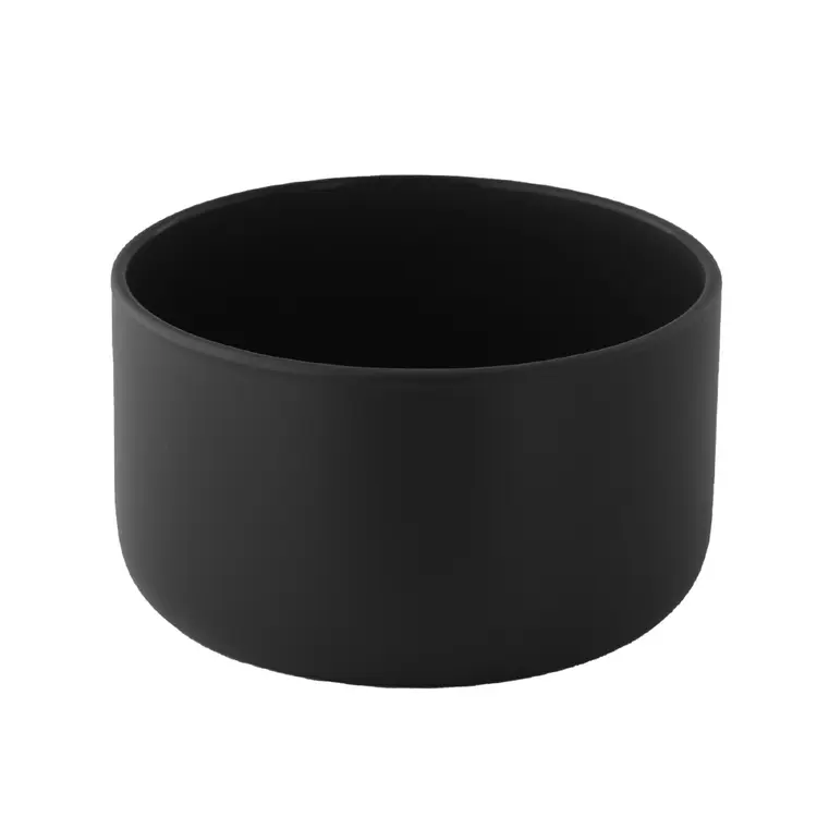 Matte Black Calista Tumbler Jar on a white background