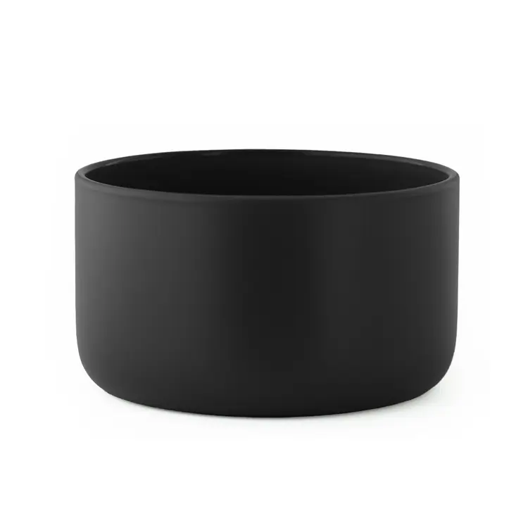 Matte Black Calista Tumbler Jar on a white background