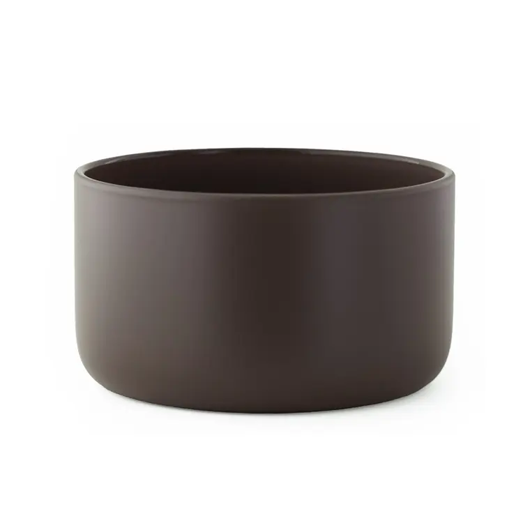 Matte Mocha Calista Tumbler Jar on a white background