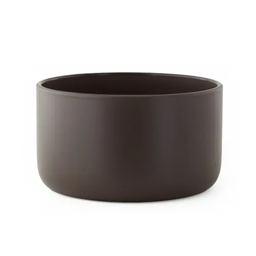 Matte Mocha Calista Tumbler Jar on a white background
