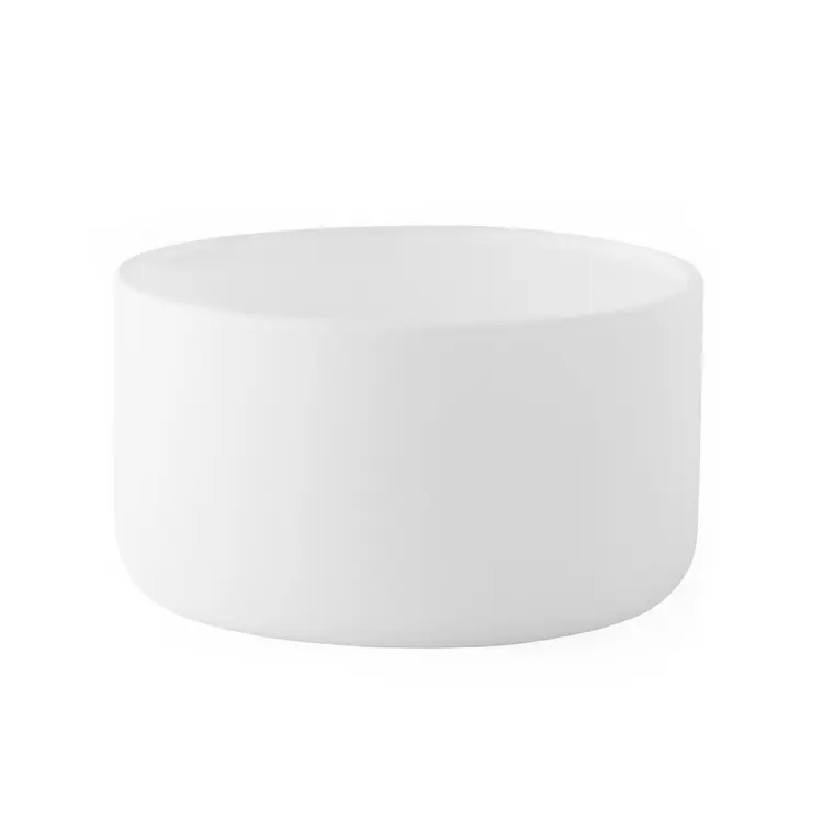 Matte White Calista Tumbler Jar on a white background