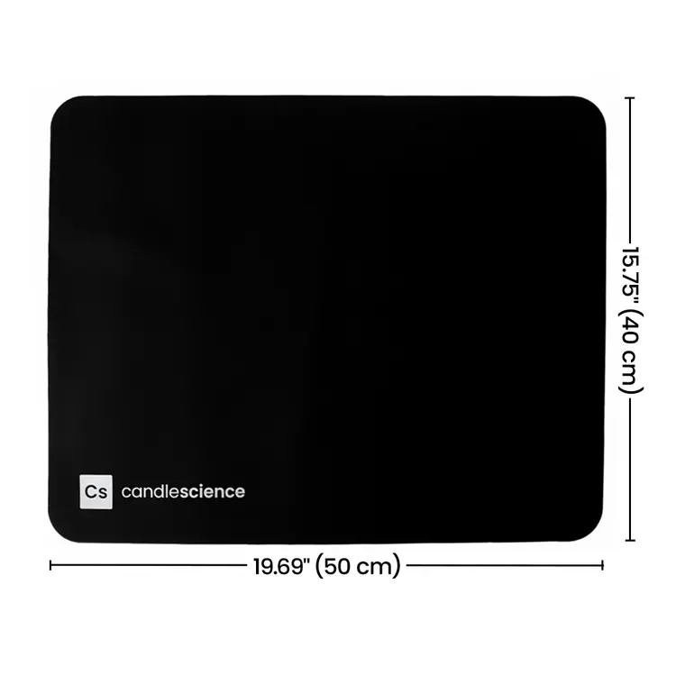 CandleScience Branded Silicone Work Mat with measures of 15.75" x 19.69"