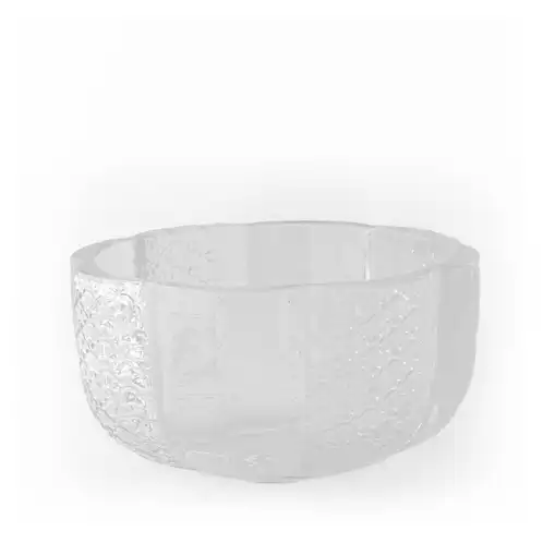 Heirloom Glass Pumpkin Jar without a lid on a white background