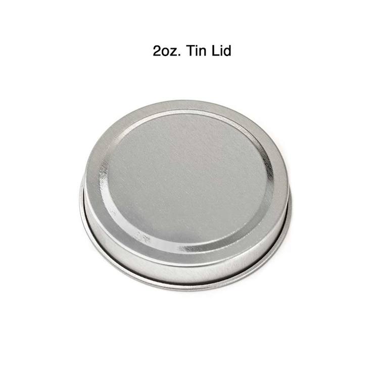 2 oz. Candle Tin Lid with measurements