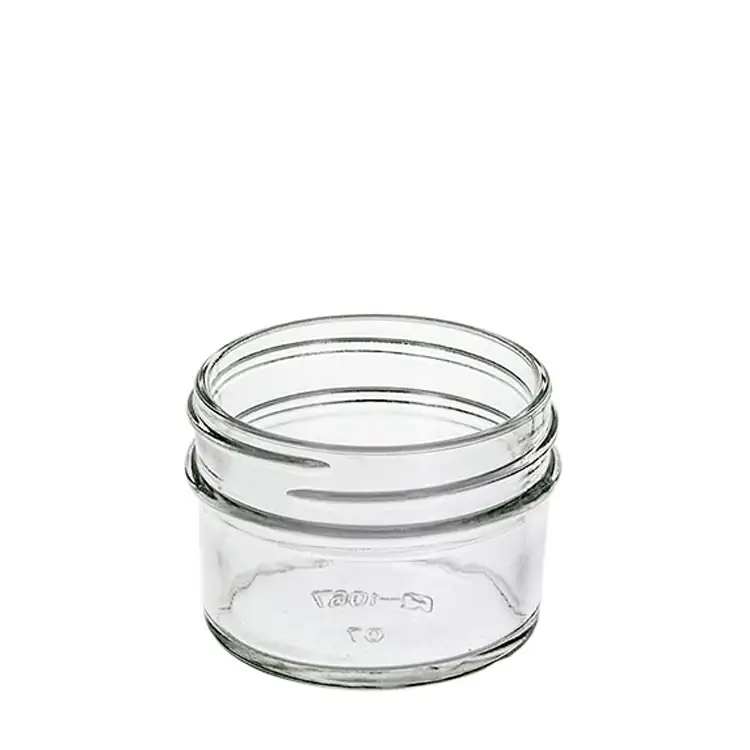 Inside of the 4 oz. jelly jar