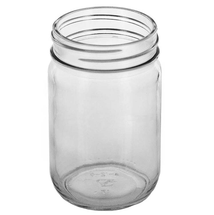 Top view of 16 oz Canning Jar