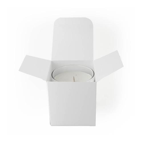 White Retail Candle Tumbler Box with a Tumbler in the box