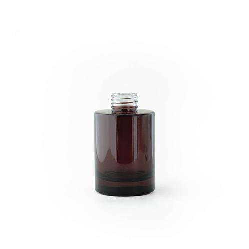 4 oz. Amber Round Glass Bottle