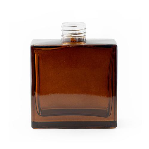 Amber Square Reed Diffuser Bottle on a white background