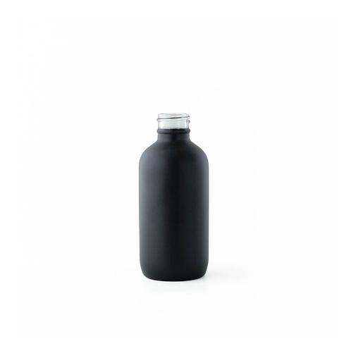 4 oz. Matte Black Round Glass Perfume Bottle