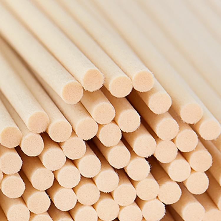 Close up of Tan Fiber Diffuser Reeds